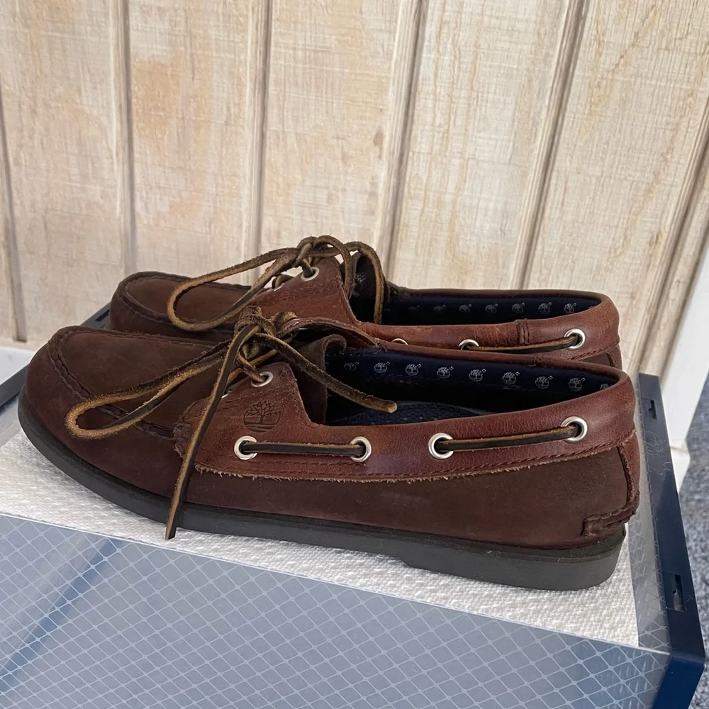 Timberland Leather Boat Shoes - Picture 2 of 3